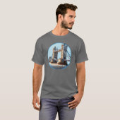 ロンドン塔橋 イギリス Tシャツ (正面フル)