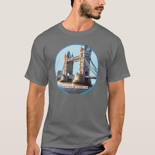 ロンドン塔橋 イギリス Tシャツ (正面)
