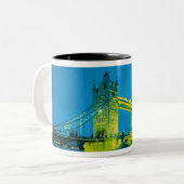 ロンドン塔橋, イングランド, イギリス 3 ツートーンマグカップ (正面左)