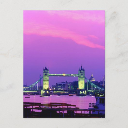 ロンドン塔橋, イングランド ポストカード (正面)