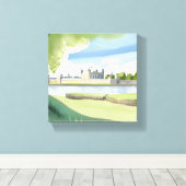 ロンドン塔 | イギリスの水彩風景画 キャンバスプリント (インサイチュ (ウッドフロア))