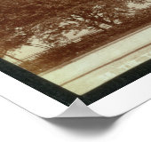 ロンドン塔（セピア写真） ポスター (角)