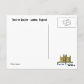 ロンドン塔 ポストカード (裏面)