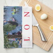 ロンドン夏茶タオル キッチンタオル (四つ折り)