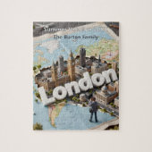 ロンドン家族旅行 3D 旅の思い出 ジグソーパズル (縦)