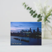 ロンドン市の夜のはがき ポストカード (スタンド正面)
