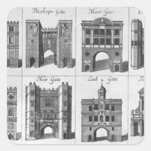 ロンドン市の8つのゲート スクエアシール