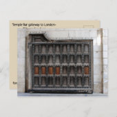 ロンドン市への最後のゲートウェイ – テンプルバー ポストカード (正面/裏面)