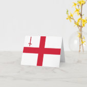 ロンドン市国旗 カード (黄色い花)