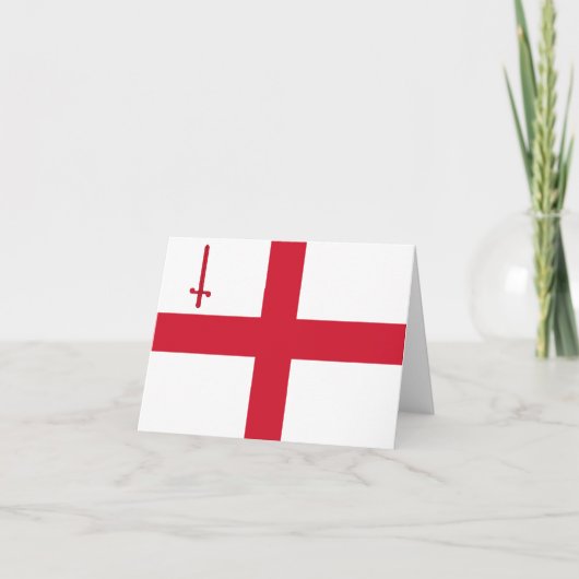 ロンドン市国旗 カード (正面)