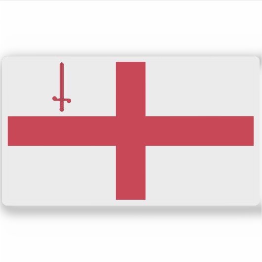 ロンドン市国旗 シール (正面)