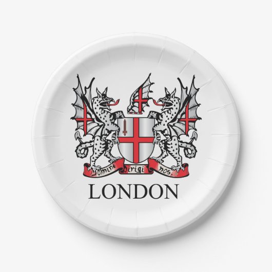 ロンドン市章 ペーパープレート (正面)