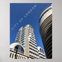 ロンドン市 |青空の超高層ビル写真