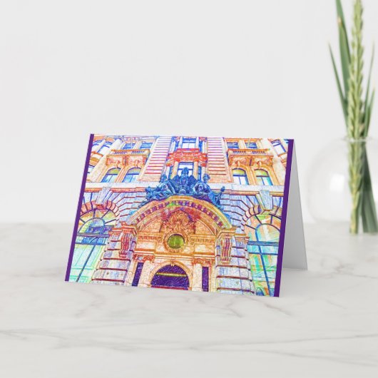 ロンドン建築色鉛筆 カード (正面)