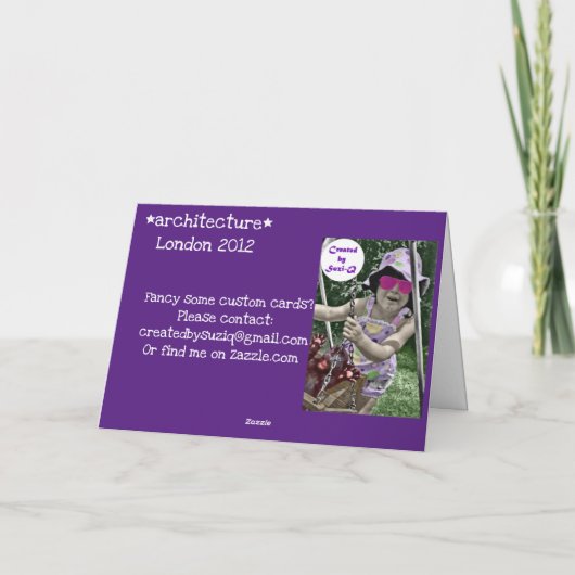 ロンドン建築 カード (裏面)