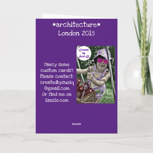 ロンドン建築 カード (裏面)