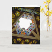 ロンドン建築 カード (黄色い花)