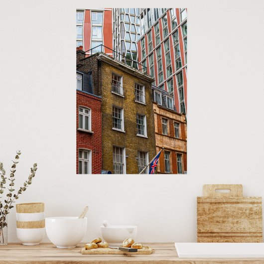 ロンドン建築 ポスター (キッチン)