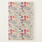 ロンドン新聞のパターン プランナー手帳 (裏面)