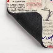 ロンドン新聞パターン マウスパッド (コーナー)