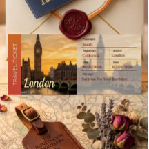 ロンドン旅行サプライズ搭乗券
