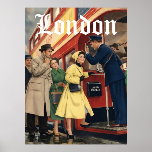 ロンドン旅行ポスター ポスター (正面)
