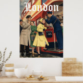 ロンドン旅行ポスター ポスター (キッチン)