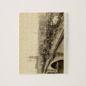 ロンドン橋、c.1880 (セピア色の写真) ジグソーパズル (縦)
