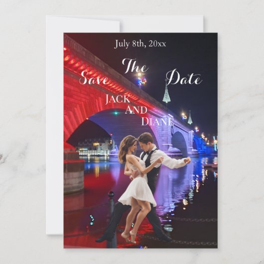 ロンドン橋 SAVE THE DATE ご案内 招待状 (正面)