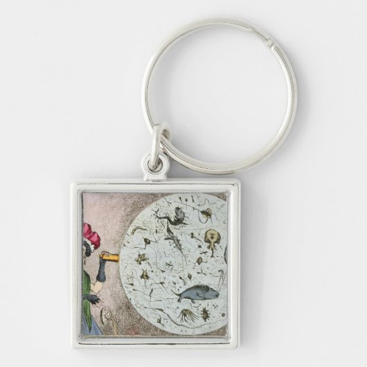 ロンドン水に専用されている縮図 キーホルダー (正面)