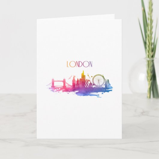 ロンドン水彩天窓 カード (正面)