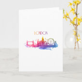 ロンドン水彩天窓 カード (黄色い花)