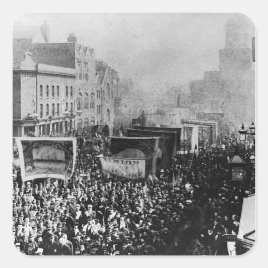 ロンドン波止場ストライキ1889年 スクエアシール (正面)