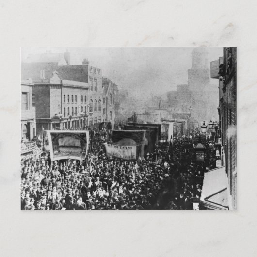 ロンドン波止場ストライキ1889年 ポストカード (正面)