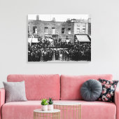 ロンドン波止場ストライキ1889 2 キャンバスプリント (インサイチュ (リビング))