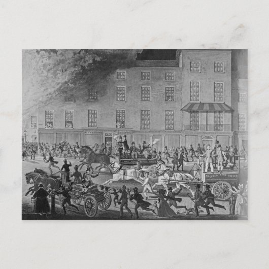 ロンドン消防車 ポストカード (正面)