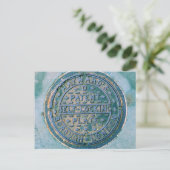 ロンドン特別区の公共施設蓋 ポストカード (スタンド正面)