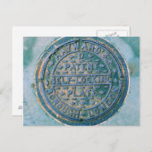 ロンドン特別区の公共施設蓋 ポストカード (正面/裏面)