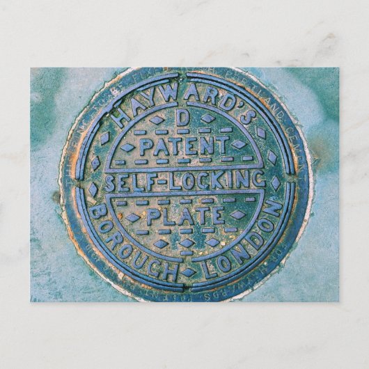 ロンドン特別区の公共施設蓋 ポストカード (正面)