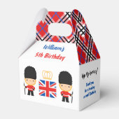 ロンドン王室のガードブリティッシュタータンチェックボーイ誕生日 フェイバーボックス (正面サイド)