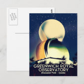 ロンドン王室の天文台グリニッジ ポストカード (正面/裏面)