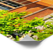 ロンドン王室の音楽大学を夕暮れ時に見る ポスター (角)