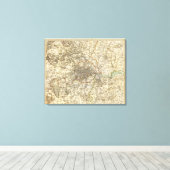 ロンドン環境 キャンバスプリント (インサイチュ (ウッドフロア))