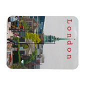 ロンドン番号6.フレックスフォトマグネット マグネット (横)