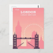 ロンドン素晴らしイギリスUKヴィンテージトラベルポストカード ポストカード (正面/裏面)