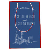 ロンドン結婚式の引き出物 ミディアムペーパーバッグ (正面)