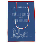 ロンドン結婚式の引き出物 ミディアムペーパーバッグ (裏面)