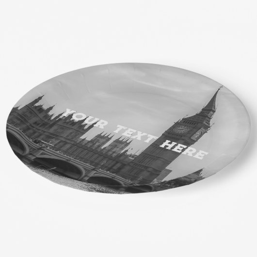 ロンドン統一されたイギリス国会議事堂イギリス紙 ペーパープレート (アングル)