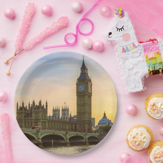 ロンドン統一されたイギリス国会議事堂ナプキン ペーパープレート (パーティー)