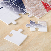 ロンドン統一されたイギリス国旗の市地図 ジグソーパズル (側面)